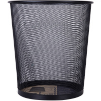 Корзина д/бумаг 12л круглая сетчатая, металл, черная E9190