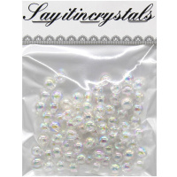 Набор бусин 8мм 13х10см радужные Y9020-19