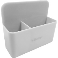Подставка магнитная для доски 12х10х4см 2 отделения, пластик, белая VS195267