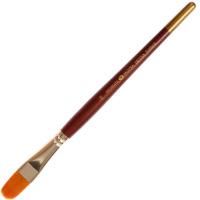 Кисть синтетика овальная № 16 (14мм) короткая ручка 2177716