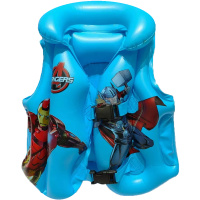 Надувной жилет для плавания с воротником 53х44см "Герои Марвел" голубой 1074