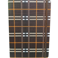 Бизнес-блокнот А5 80л "Клетка" на резинке, линия, обложка 7БЦ, резинка д/ручки, 4 цвета 5803-7