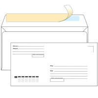Конверт ЕВРО DL(E65) (110*220мм), КУДА-КОМУ, силикон 1122/8122