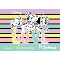 Альбом для рисования А4 30л "Далматинцы" на скобе 5 дизайнов 068767