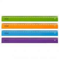 Линейка 30см "Intensive" пластик, 4 цвета ЛН144