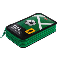 Пенал "Офсайд" 19х11х5см, прямоугольный, двухстворчатый, глянцевая ламинация 089075