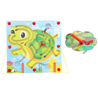 Игра лабиринт с магнитом "Животные" 29х29см, дерево Y6203-17