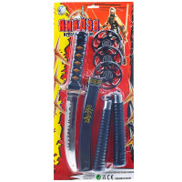 Набор оружия "Ниндзя" 5 предметов 48х20,5см пластик, в блистере T307-D2770/RZ1276