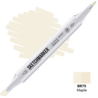 Маркер спиртовой двухсторонний "Sketchmarker" клён SM-BR75