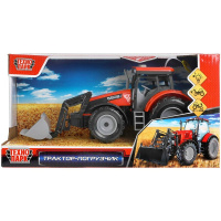 Трактор-погрузчик инерционный на батарейках, пластик 24см (свет, звук, подвижный ковш) 1812A052-R Трактор-погрузчик инерционный на батарейках, пластик 24см (свет, звук, подвижный ковш) 1812A052-R