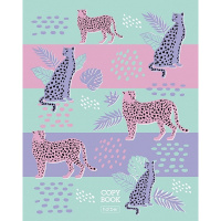 Тетрадь А5 48л клетка "Big cats" на скобе 5 дизайнов 48Т5В1/066418