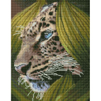 Алмазная мозаика на подрамнике 40х50см "Леопард" полная выкладка VA475