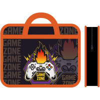 Папка с ручками 33х26х7,5см "Game zone" пластик ПМ-А4-25 Папка с ручками 33х26х7,5см "Game zone" пластик ПМ-А4-25