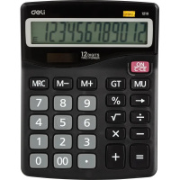 Калькулятор 12 разрядов 157х120х46мм темно-серый E1210