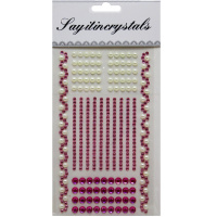 Наклейки Стразы 20х10см, размер ассорти, цвет ассорти ZS2409