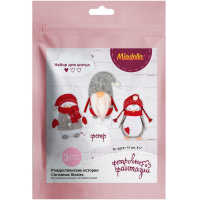 Набор для шитья "Рождественские истории" (фетр, шерсть, синтепон, нитки, игла, выкройка) TF-0272