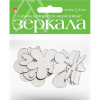 Набор зеркал д/декор.самоклей. "Цветочная фантазия" набор №7 8шт (акрил) 2-472/07