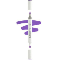 Маркер акриловый двусторонний "Сонет" фиолетовый, пулевидный наконечник/кисть 273-R846