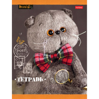 Тетрадь А5 18л клетка "Кот Басик" на скобе 5 дизайнов 18Т5В1/042723