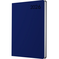 Ежедневник 2026 А6 "Paragraph" 352стр. синий, искусственная кожа, софт-тач ЕКП62617614