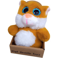 Кошка 12 см, рыжая c1568-17