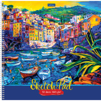 Скетчбук 29х29см 32л 160г/м2 "Импрессионизм" спираль, жесткая подложка, глянцевая ламинация 061087