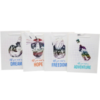 Пакет подарочный "Всё что тебе нужно - это..." 18х23х10см 4 вида 2050