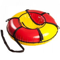 Санки-ватрушка 90см "Вихрь" цвет ассорти, камера R16, ПВХ, верх-630г/м, низ-900г/м