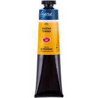 Краска акриловая 46мл желтая темная туба Ладога 2204221