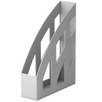 Лоток д/бумаг вертикальный "Office Classic" ширина 7,5см серый, пластик 15120