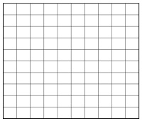 Палетка для определения площади фигур 10х10см