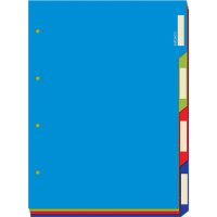 Разделители для тетрадей на кольцах А5 4 листа ламинированный картон 280г/м2 7-50-470