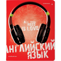 Тетрадь А5 48л клетка Английский язык "Generation" на скобе гибридный УФ-лак 7-48-1224/08