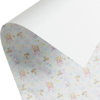 Бумага упаковочная 70см х 1м "Принцесса" односторонняя глянцевая WPO-04/14