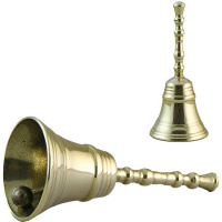 Колокольчик настольный средний "Модерн" 12x5,5см латунь AL-82-497