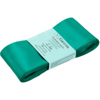 Лента упаковочная атласная 5см х 5,4м изумрудная №016 AL-50P