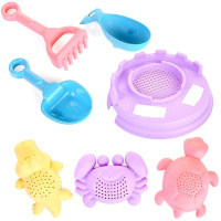 Набор д/песка "Африка №14" (сито, лопатка, грабли, 4 формочки) 23х16х11см в сетке НПА014