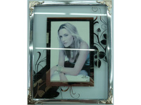 Рамка для фото 10х15см "Цветы" пластик, серебро Y1321-14/XJ013