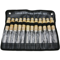 Набор стамесок 12шт 28см металл/дерево Y6288-17