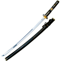Катана самурайский меч 104см в черных ножнах металл AG-196