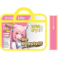 Папка с ручками 33x26х7,5см "Девочка кошка" пластик ПМ-А4-25