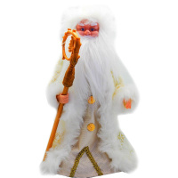 Дед Мороз 40см в золотой шубе (звук) Y8489-19
