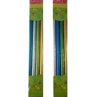 Набор бумаги упаковочная 70см х 0,5м, с блестками перламутровая 4шт/уп Y1785-14