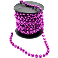 Бусы Шары 7,5мм 5м фиолетовые Y6606-18