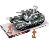 Танк на батарейках, пластик 29х11х10см, 2 солдата (свет, звук) T338-D3203/M1A2-C9