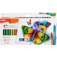 Мелки пластиковые 24 цвета "Color Emotion" трехгранные EC20020