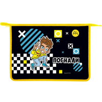 Папка на молнии А4 "Влад А4" 245х340х40мм 1 отделение пластик AMc_03022/084789