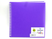 Скетчбук 18,5х18,5см 50л 120г/м2 спираль фиолетовый Canson Notes 204127723