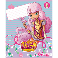 Тетрадь А5 18л клетка "Королевская академия" на скобе 5 дизайнов 18Т5В1/046638