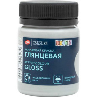 Краска акриловая 50мл нейтрально-серая глянцевая Декола 2928825